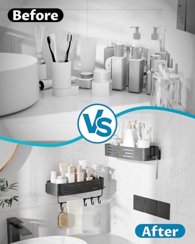 Onemake Shower Caddy Suction Cup, 2 Pack Shower Shelf - Image 3