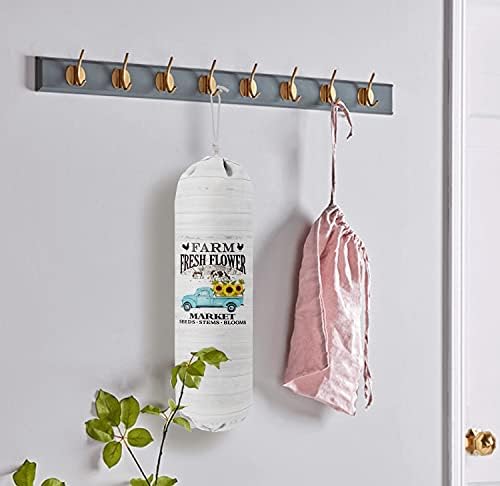 Grocery Bags Holder Organizer for Shopping Bags，Wall Mount Plastic Bags Storage - Image 4