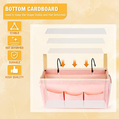 Lilithye Bedside Caddy, Bedside Storage Bag Hanging Organizer - Image 6