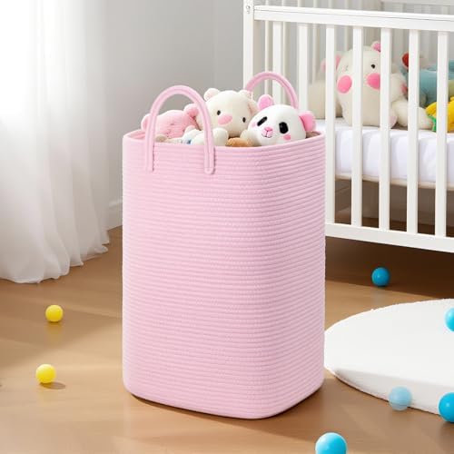 Artfeel Laundry Basket, Woven Cotton Rope Laundry Hamper, 100L Versatile Storage - Image 6