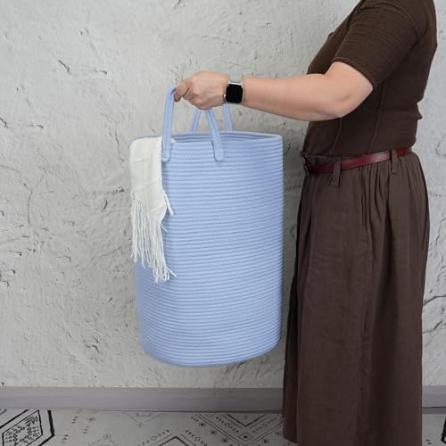 XUANGUO Cotton Rope Laundry Basket Hamper - Image 3