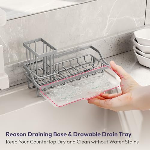 SWTYMIKI Sink Caddy Sponge Holder - Image 4