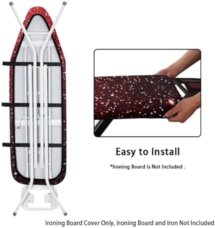 Red Sequins Ironing Board Pad Lightning Ironing Board Cover Resist Scorching - Image 4