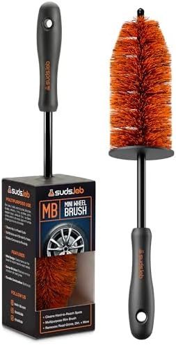 Suds Lab Mini Wheel Cleaning Brush, Dense Bristles by SudsLab