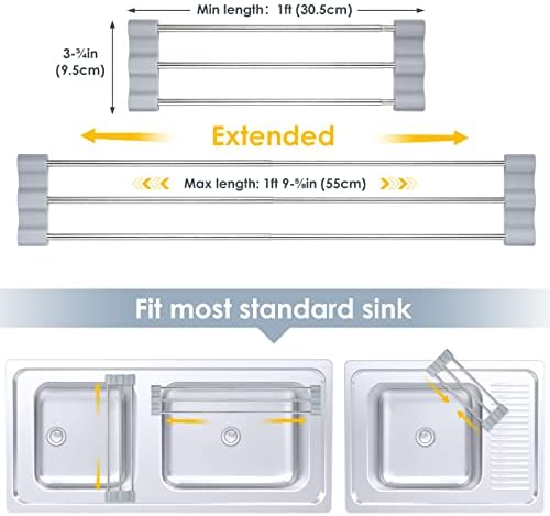 Tomorotec Adjustable Over-The-Sink Kitchen Rack - Image 4