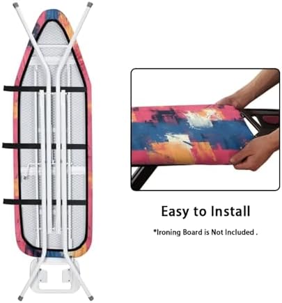 Abstract Pigment Contrast Steam Ironing Board Cover, Modern Minimalist Home - Image 4