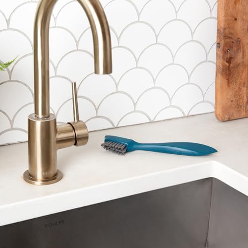 Full Circle Clean Ocean Small Grout Brush, Tough Bristles, Cleans Crevices - Image 3