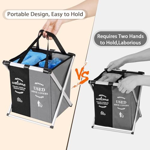 Foldable Shoe Covers Dispenser Box Storage - Image 3