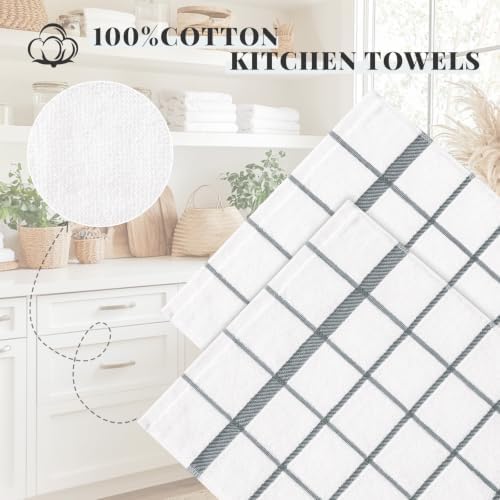 Homaxy Terry Stripe Kitchen Towels 18"x28", 6 Pack - Image 3