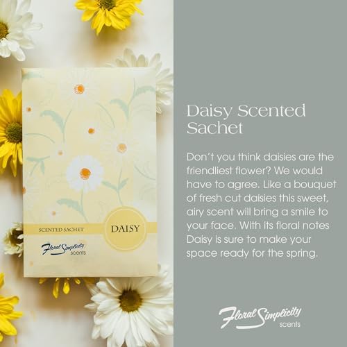 Daisy Scented Sachets Pack of 3, Spring and Summer - Image 2