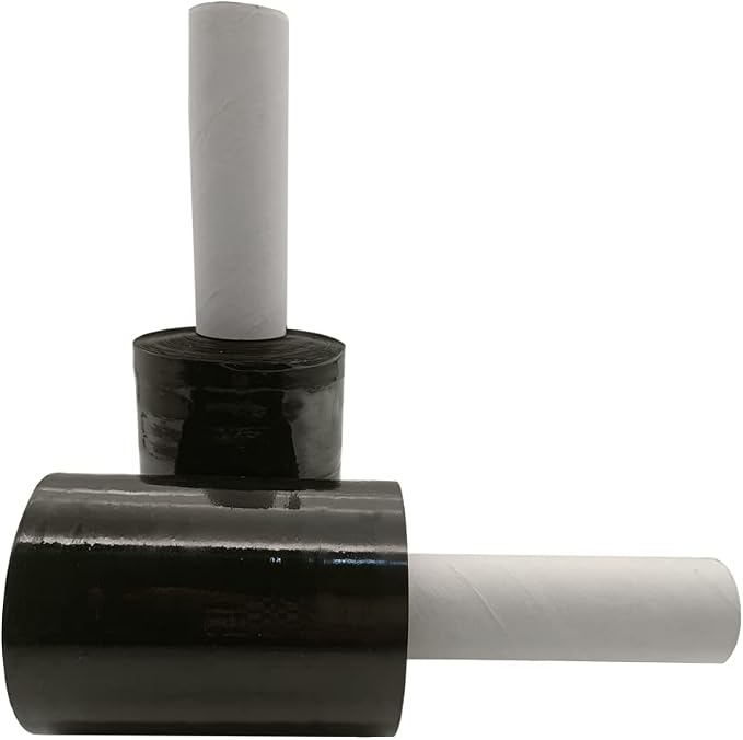 Black Stretch Wrap Roll 5"×1000' Plastic Wrap Roll by JackSunnyLLC