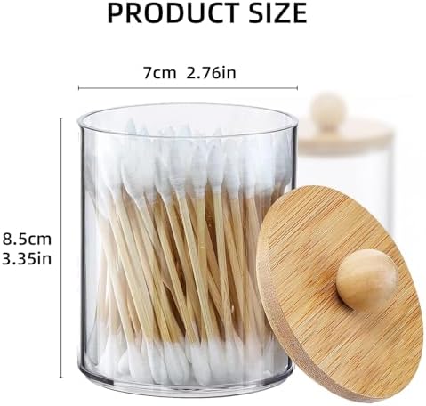 novelinks Acrylic Plastic Qtip Holder Dispenser - Image 2