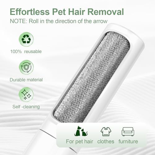 Pet Hair Remover Tool, Reusable Lint Roller Lint Brush - Image 2
