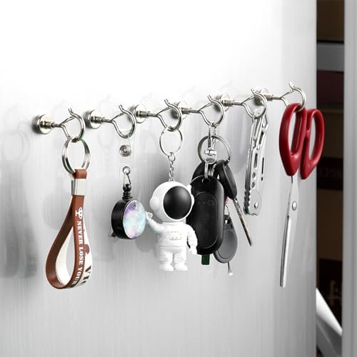 Zonon 10 Pcs Silver Magnetic Hooks 25lbs - Image 5