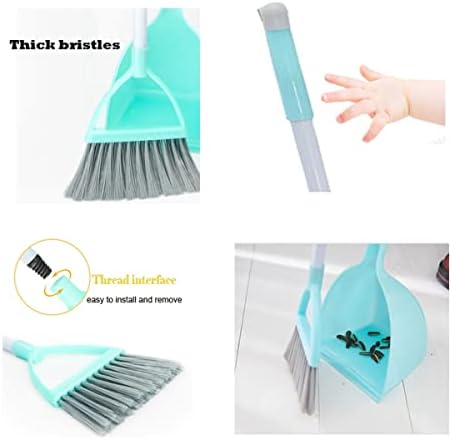 Mini Broom with Dustpan-Small Housekeeping Cleaning Sweep - Image 6