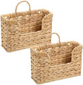 Set of 2 Water Hyacinth Hanging Baskets by Unknown