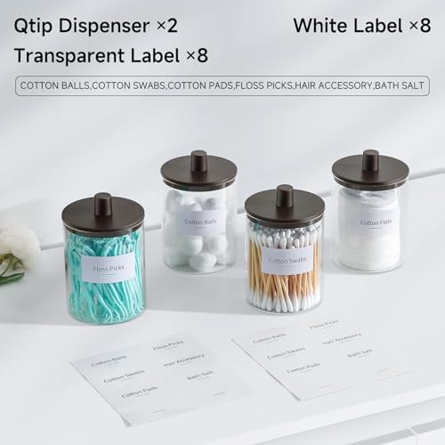 TIPGO Glass Qtip Holder Dispenser - Image 4