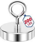 200 LBS Fishing Magnet, 1.76 Inch Rare Earth Metal Pickup Magnet by Unknown