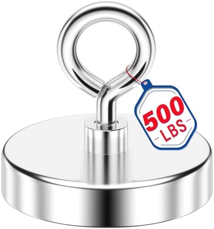 Fishing Magnets, 500 lbs 2.36 Inch Strong Magnets Heavy Duty by Unknown