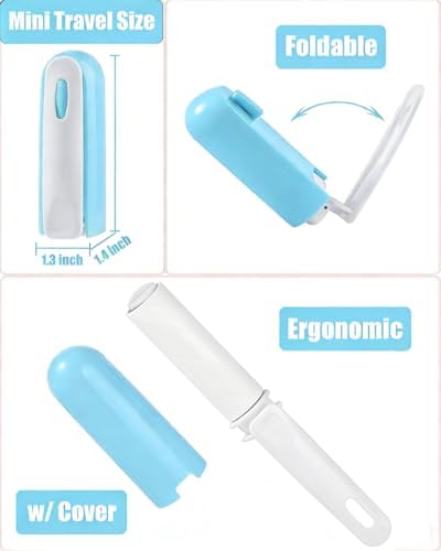 Mini Lint Roller for Travel Purse Car Pocket Small Lint Roller for Clothes Pet - Image 2