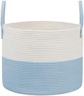 JMvicyroam 115L Extra Large Machine Washable Cotton Rope Blanket Basket by JMvicyroam