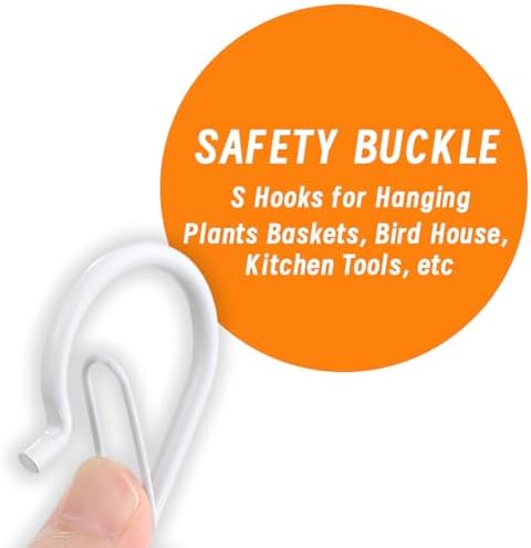 12 Pack 5 Inch S Hooks for Hanging, Heavy Duty S Hooks - Image 2