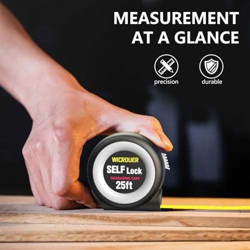 25 FT Self-Locking Steel Tape Measure, Retractable Measuring Tape - Image 4