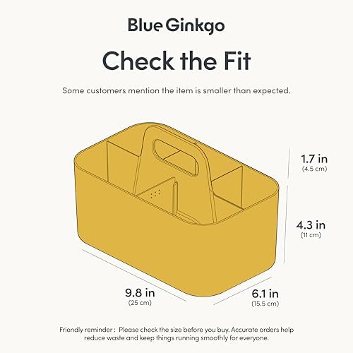 BLUE GINKGO Stackable Organizer Caddy, Made in Korea - Image 3