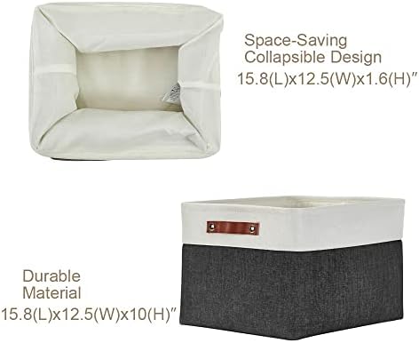 DECOMOMO Storage Bins, Extra Large Fabric Storage Baskets - Image 3