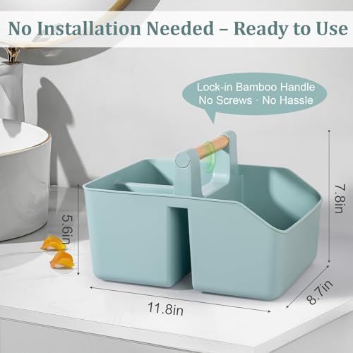 rejomiik Plastic Shower Caddy, Portable Basket - Image 3