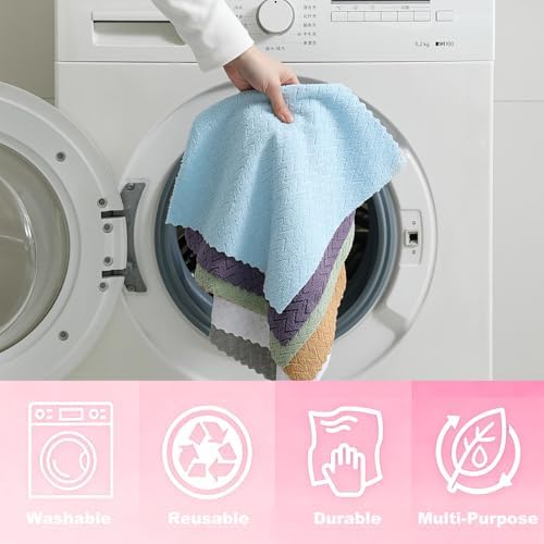 80 Pack Microfiber Cleaning Cloth Roll Reusable Paper Towels 12"x12" Tear Away - Image 5