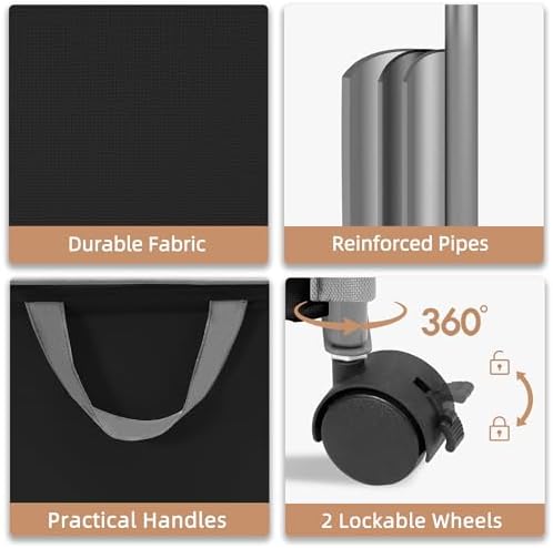 STORAGE MANIAC Rolling Laundry Hamper - Image 5