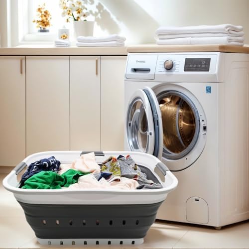 SAMMART 42L Collapsible Plastic Laundry Basket - Image 4