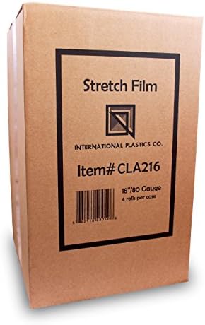 International Plastics Co. 18" Stretch Film/Wrap 1500 feet 80 Gauge, 4 Pack - Image 2
