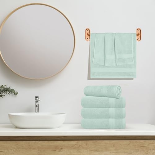 GLAMBURG Ultra Soft 6-Piece Hand Towel Set 16x28-100% Ringspun Cotton - Image 4