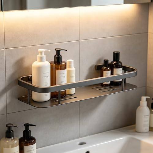 Corner Shower Caddy, 201 Stainless Steel Bathroom Shelf Organizer, Wall Mounted by Midodor