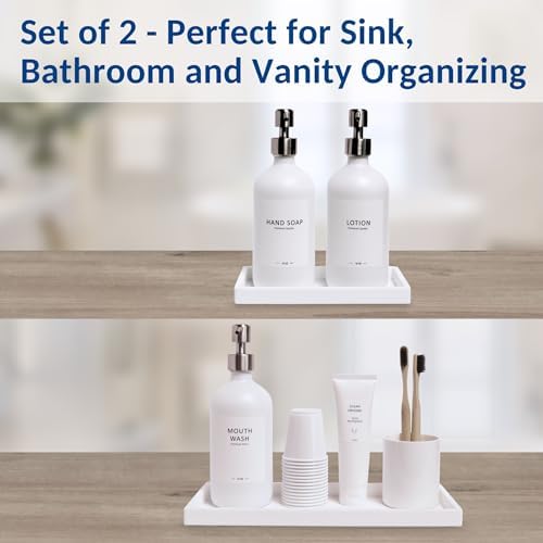 Spacewiser Countertop & Vanity Silicone Tray – 2 PC Set - Image 4