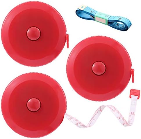 Tape Measures Retractable, Fabric Measuring Tape, 60 Inch Small Sewing Tape by BUSHIBU
