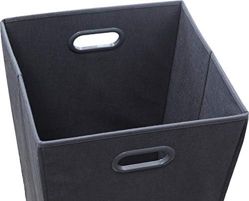Simple Houseware Foldable Closet Laundry Hamper Basket, Dark Grey - Image 2