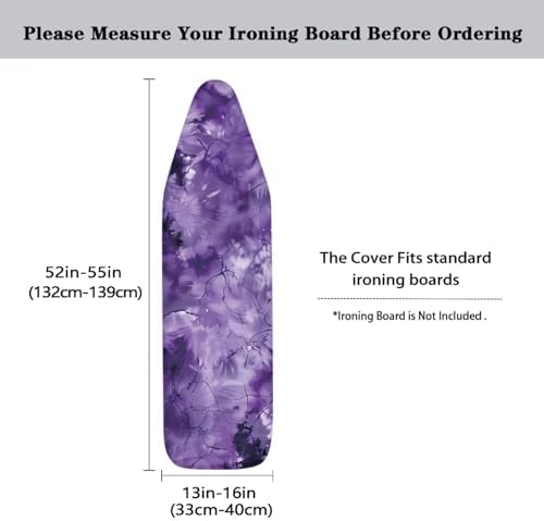 Purple Ironing Board Pad and Cover Standard Ironing Board Cover Scorch and - Image 5