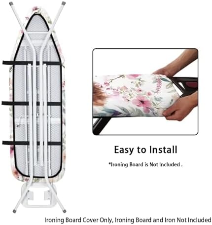 Highland Cow Floral Ironing Board Cover Universal Size 15x54 - Image 4