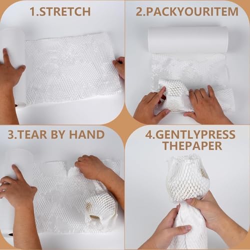 Honeycomb Packing Paper, Recyclable Moving Supplies Bubble Packing Wrap - Image 5