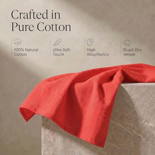 Urban Villa Kitchen Towels Cotton Dish Towels 20”x30” Red - Image 4