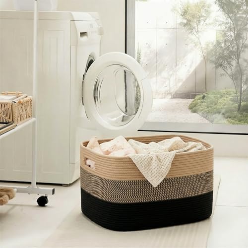 Artfeel Blanket Basket, Rectangle Woven Baskets - Image 3