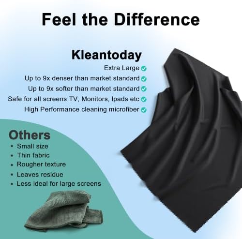 XL Premium Screen Cleaning Cloth 16"X16" 3 Pack Microfiber TV Screen Cleaner - Image 7