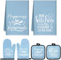 Sratte 6 Pcs Kitchen Decor Accessories Set, Light Blue by Sratte