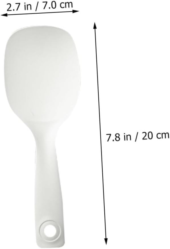 Non-Stick Rice Spoon Rice Paddle Kitchen Cooker Spatula Lightweight Food Grade Plastic Scoop 7.87 Inch