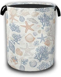 Seashells Starfish Laundry Basket, Waterproof Foldable Laundry Hamper, Dirty by Unknown