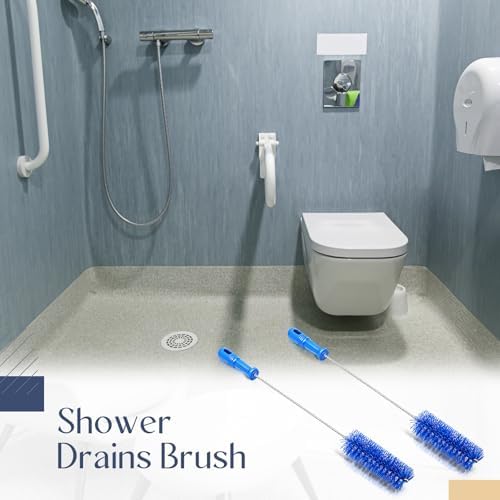 Baderke 2 Pcs Drain Brush Pipe Cleaning Tube Brush, 19.7 x 2 Inch - Image 6