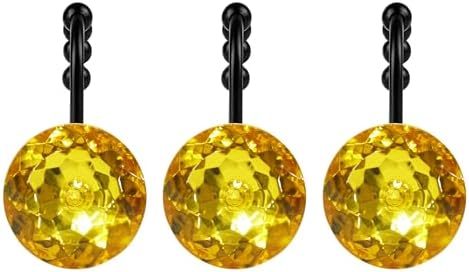 Sunlit Luxury Design Round Yellow Diamond Crystal Gem Bling - Image 2